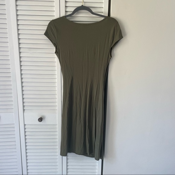 Ann Taylor Green Wrap Dress - Picture 5 of 7